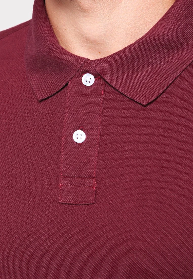 Pier One Basic - Poloshirt - Bordeaux 4 Pier One Basic - Poloshirt - Bordeaux - Afbeelding 4