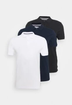 Pier One 3 Pack - Poloshirt - Black/Dark Blue/White 12 Pier One 3 Pack - Poloshirt - Black/Dark Blue/White -Pier One 07cf99c8248048ac91837e46ad87ad09