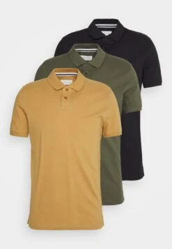 Nieuwe Producten 1 Pier One 3 Pack - Poloshirt - Camel/Khaki/Black