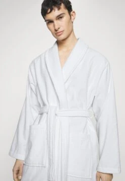 Pier One Shawl Towel Bathrobe - Badjas - White -Pier One 1750537fe5284a27957b17c8aded1f98