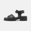 Pier One Leather - Sandalen - Black