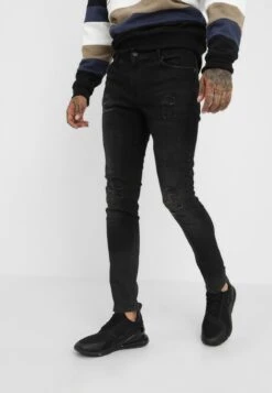 Pier One Jeans Skinny Fit - Black Denim