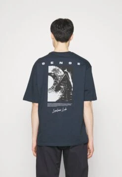 Pier One Sense Tee- T-Shirt Print - Dark Blue -Pier One 512fd7fe8a844aebb6a2e28f70b522f2