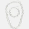 Pier One Set Unisex - Ketting - Silver-Coloured