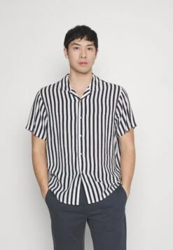 Pier One Overhemd - Dark Blue/White