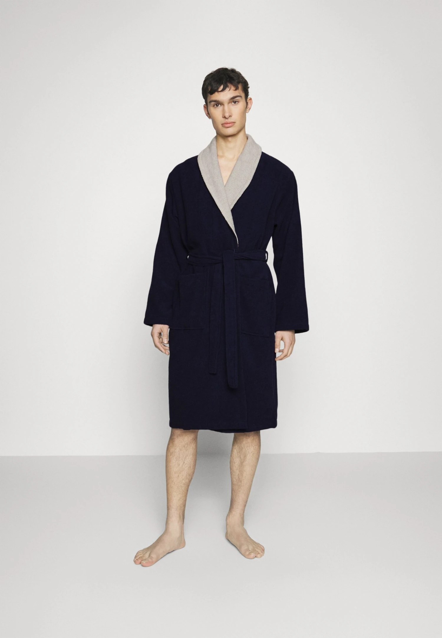 Pier One Shawl Towel Bathrobe - Badjas -Dark Blue 2 Pier One Shawl Towel Bathrobe - Badjas -Dark Blue - Afbeelding 2