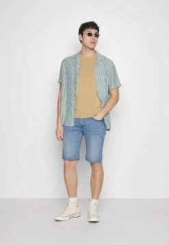 Pier One Jeansshort - Light Blue Denim