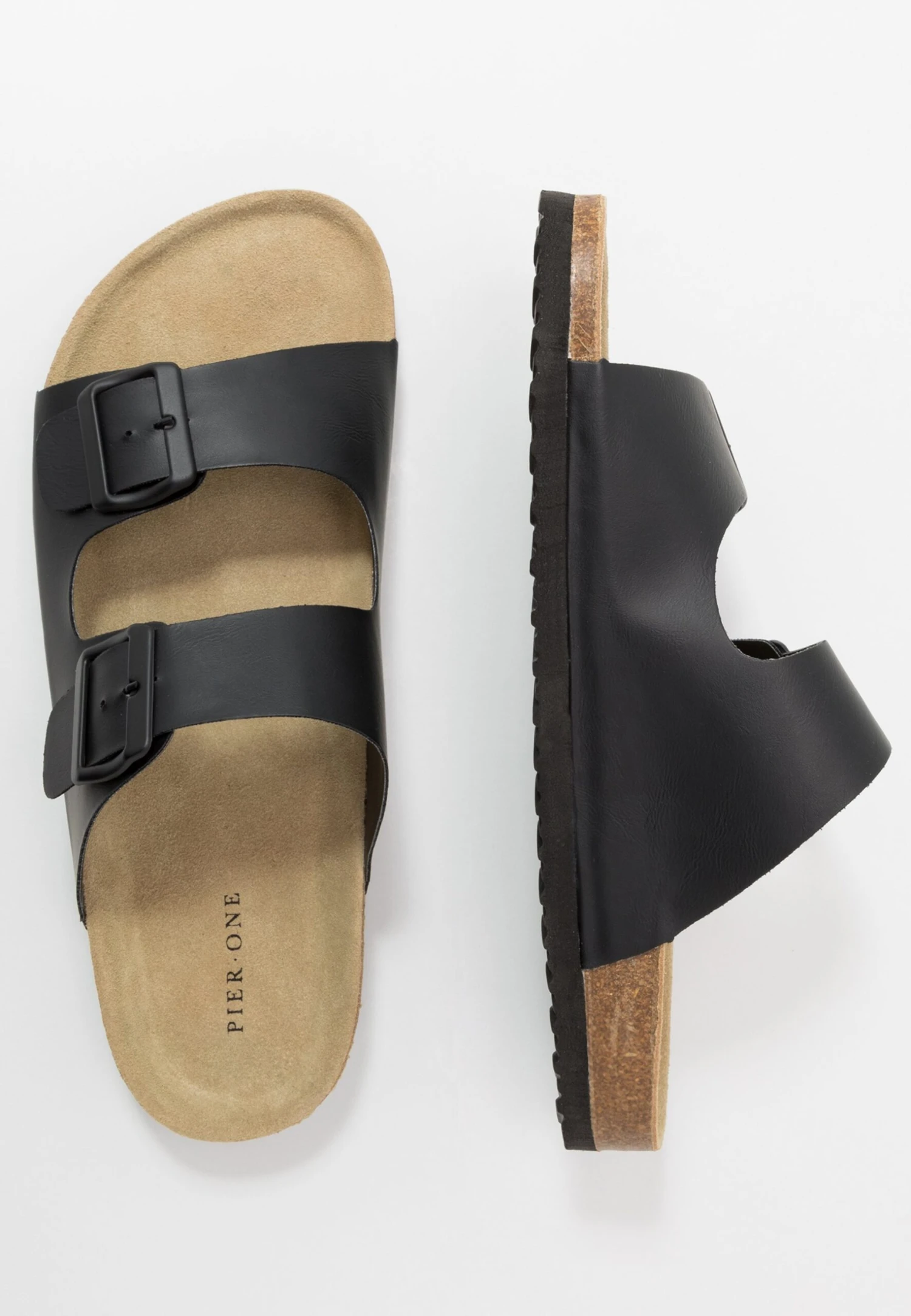 Pier One Unisex - Pantoffels - Black 6 Pier One Unisex - Pantoffels - Black - Afbeelding 6