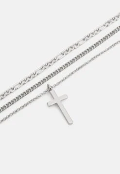 Pier One Unisex 3 Pack - Ketting - Silver-Coloured -Pier One b1843abc9ff74b508910d3d2e2c55725
