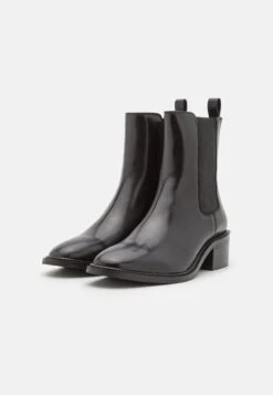 Pier One Leather- Korte Laarzen - Black -Pier One b7042fecf6ff42c1a440708ce3e55e9e