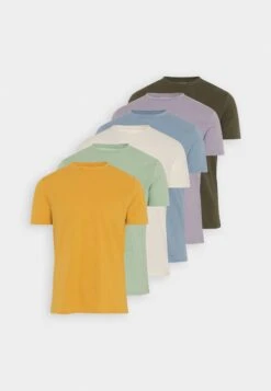 Pier One 7 Pack - T-Shirt Basic - White/Yellow/Lilac 19 Pier One 7 Pack - T-Shirt Basic - White/Yellow/Lilac -Pier One d619b979bff1421ca3c2dca88f3e6305