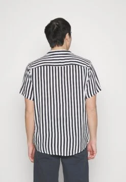 Pier One Overhemd - Dark Blue/White -Pier One f20c4c98ed0f469fb44c9fcda6a564b8